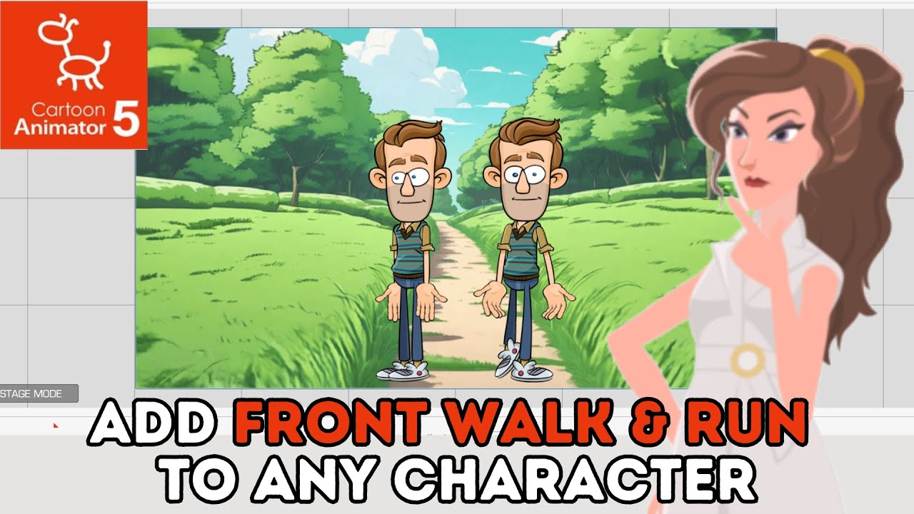 How to create front walk cycles | Cartoon Animator 5 - YouTube