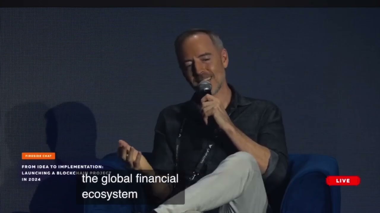 Interview mit Reeve Collins (USDT Co-Founder) auf der Blockchain Life 2024 über Start von WeFi