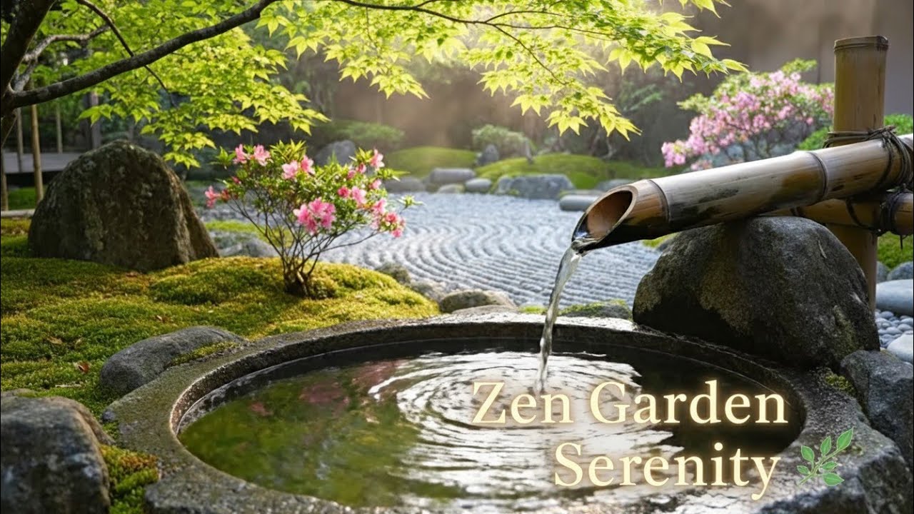 Zen Garden Serenity 🌿 – Relaxing Water Sounds for Meditation, Peace ...
