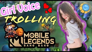 Jadi aku main Mobile Legends.. TAPI DENGAN SUARA GADIS PART1 | TROLLING SUARA GADIS MLBB | CHiXXiELOG