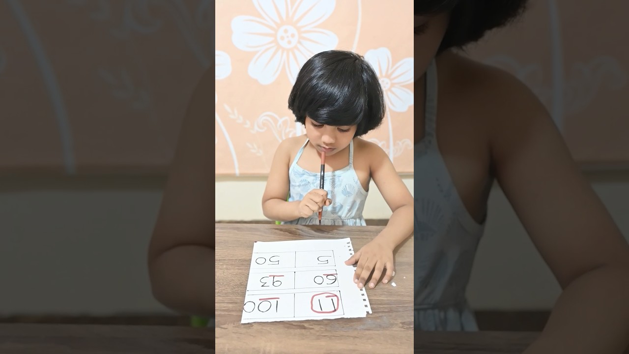 finding the smallest number among two-digit numbers (for ukg kids)
