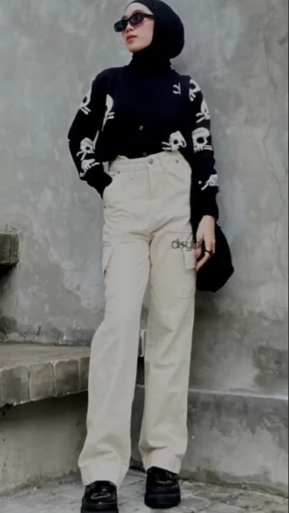 INSPIRASI OOTD CEWEK HIJABERS TOMBOY KEREN ABIS #shorts