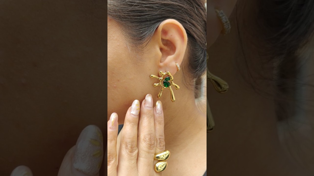 Anti Tarnish Earring | Lava Stud  