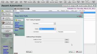 Maxxtraxx Auto Shop Software  Lessons  Napa Online Auto Parts Setup