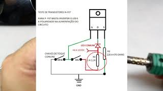 Como Testar e construir um Teste universal Para MOSFETs Super Simples! Eletrônica para Iniciantes #3