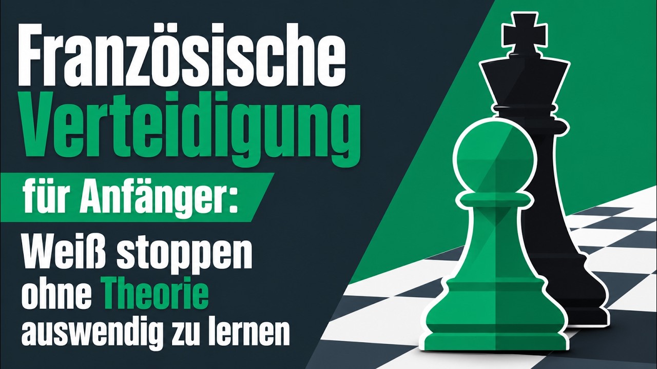 Französische Verteidigung für Anfänger: Weiß stoppen ohne Theorie auswendig zu lernen