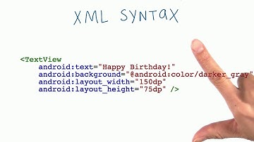 XML syntax