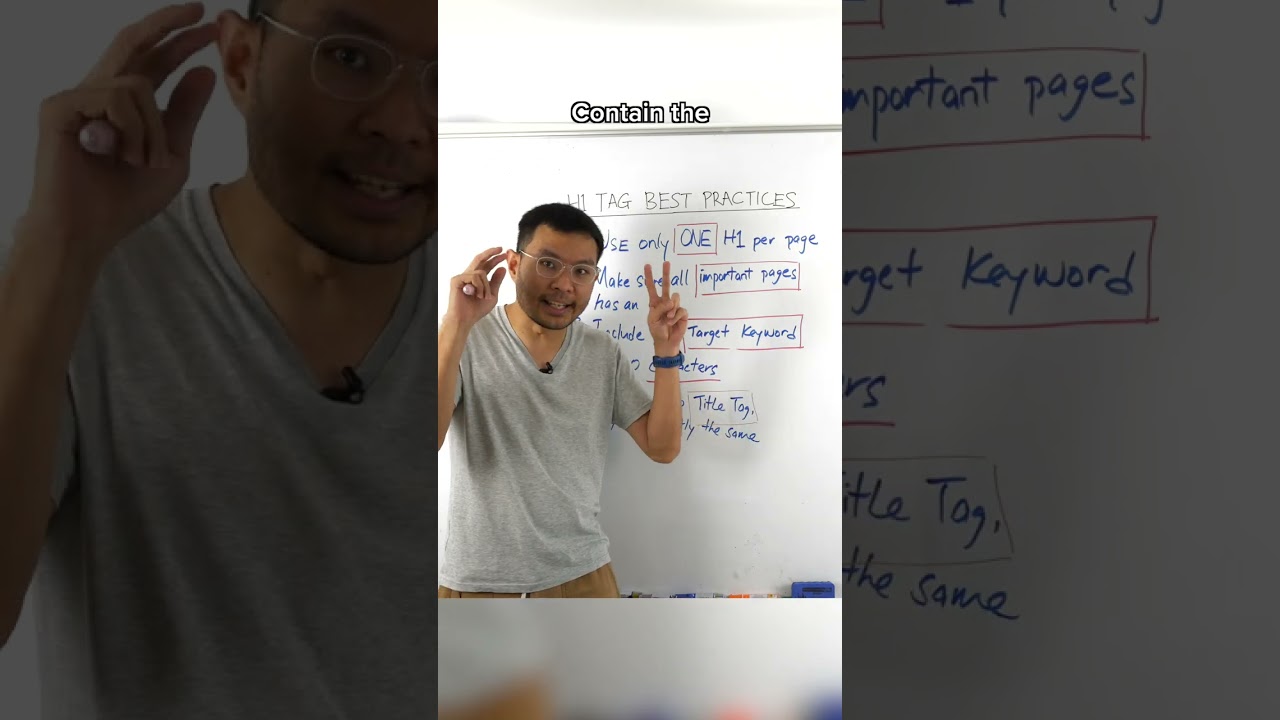 H1 Tag Best Practices - On-Site SEO Tips