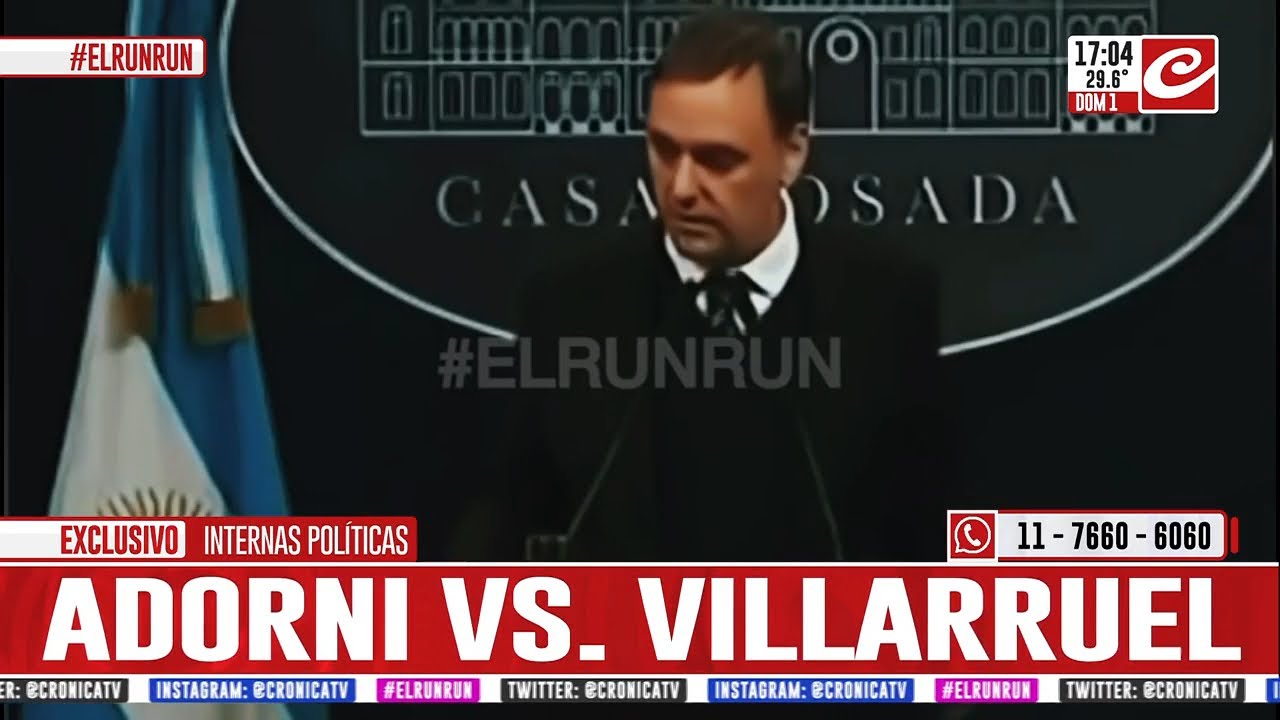 El Run Run del Espectáculo: Adorni ninguneó a Villarruel y reaccionó mal frente a los periodistas
