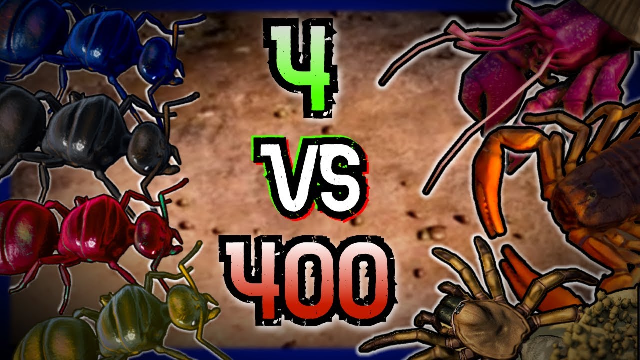 4 ant colonies vs hundreds of bugs empires of the undergrowth youtube