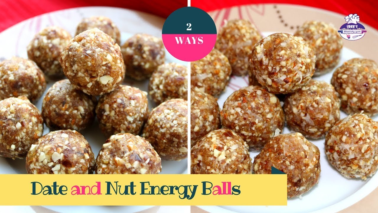 Homemade Energy Balls Date and Nut Energy Balls Holiday Special Recipe SREE'S BLISSFULLY