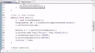 Java Game Development   28    Intro to Keyboard Input