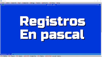 Ejemplo de registros en pascal
