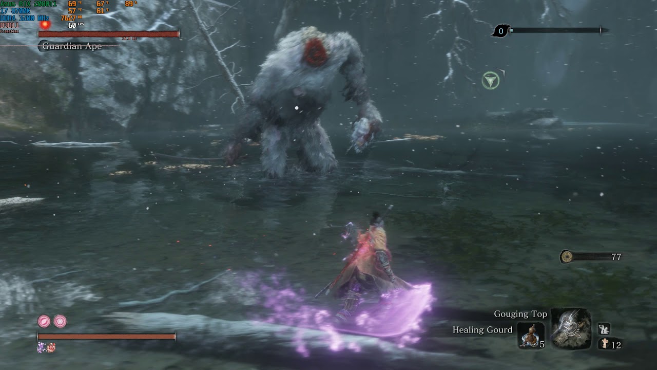 Sekiro : Shadows Die Twice - Guardian Ape Boss Fight. - YouTube