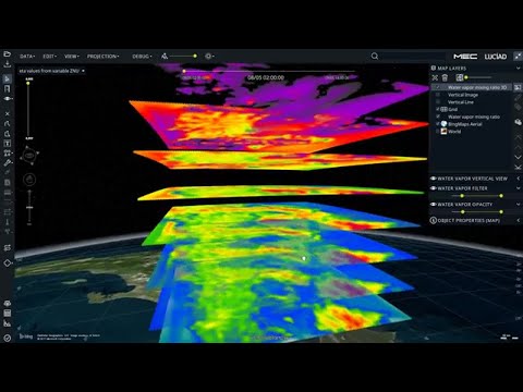 Weather Data Visualized in 3D with LuciadLightspeed