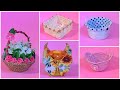 5 Easy Diy Flower Basket/ Diy Rope Basket/ Handmade Basket
