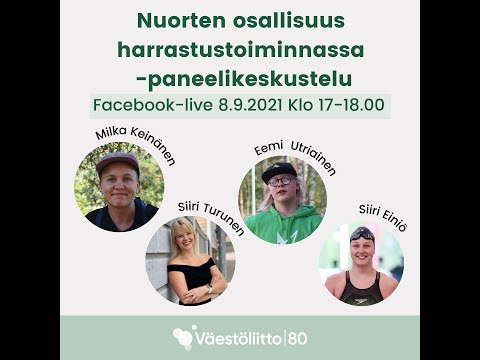 Nuorten osallisuus harrastustoiminnassa  -paneelikeskustelu