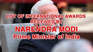 International Awards received by PM Modi