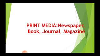 Unit 1 Print Media