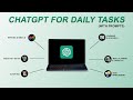 How to Use Chat GPT for Daily Tasks for beginners With Prompts?