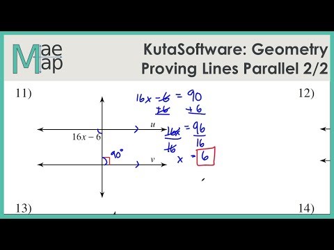 KutaSoftware Geometry Proving Lines Parallel Part 2 YouTube