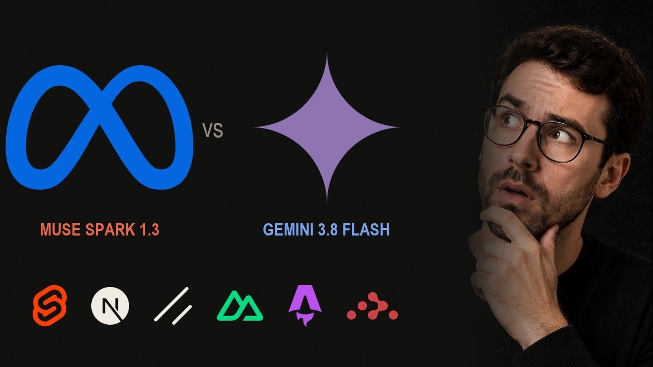 Gemini 3.8 Flash vs Muse Spark 1.3: Five Websites, Same Brief