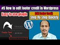 #5 How to edit footer copyright text in any wordpress | How to use Visual Footer Credit Remover