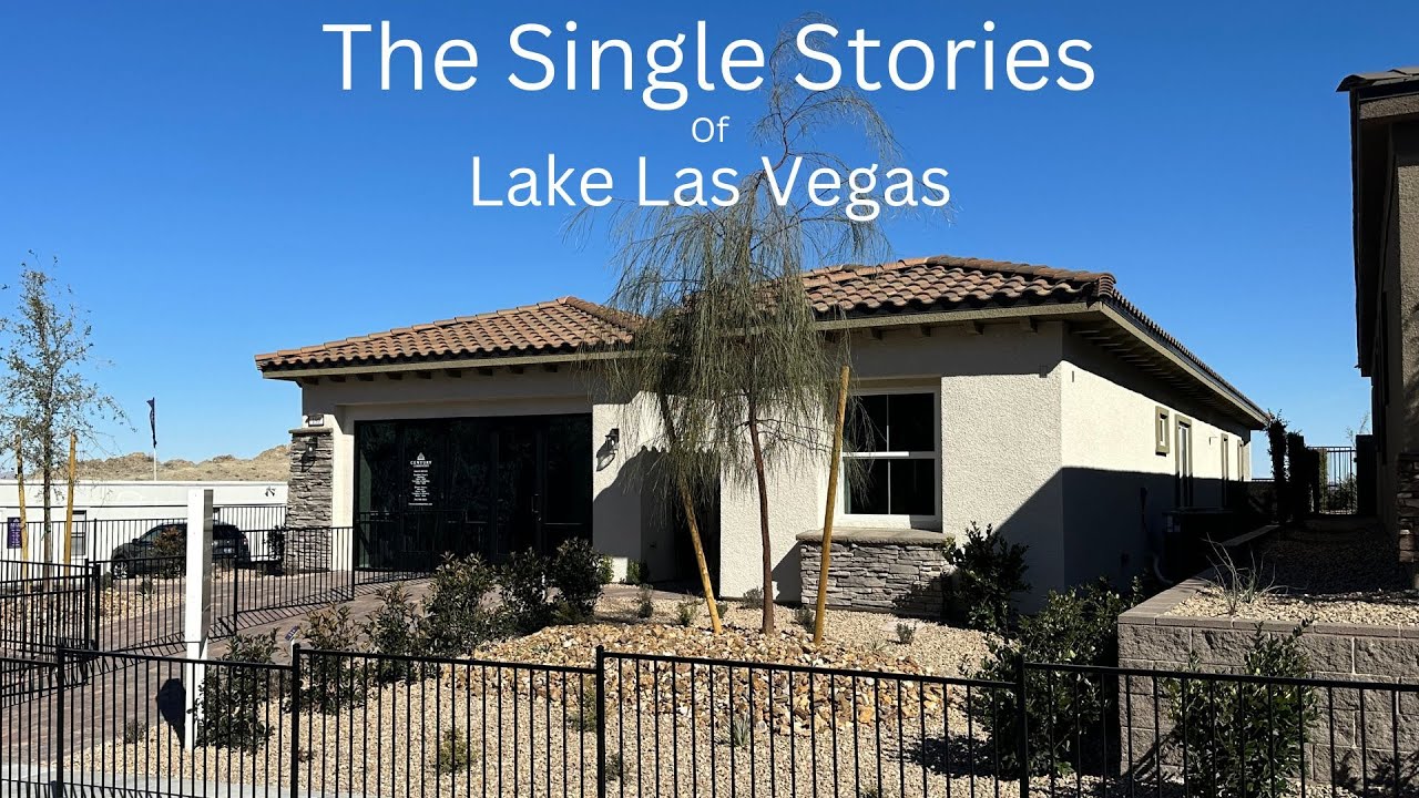 Single Story Homes For Sale Lake Las Vegas The Bluffs by Century