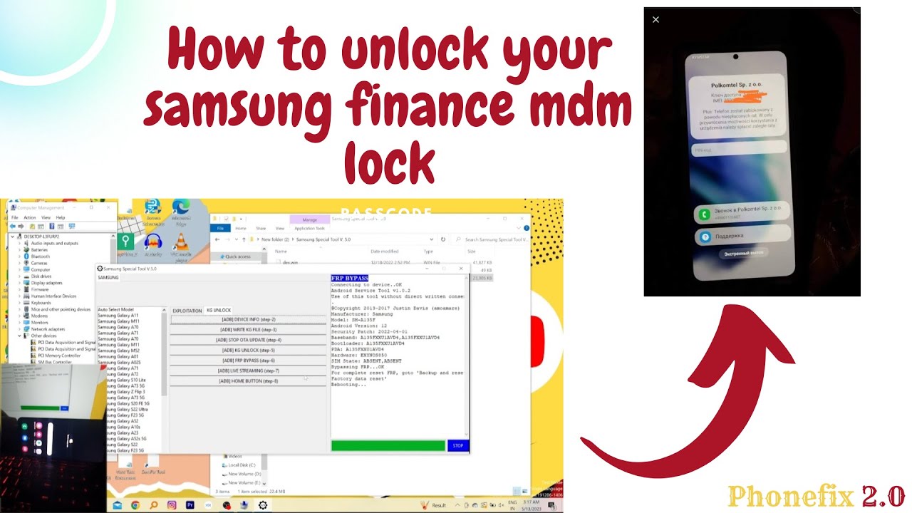 Tecno MDM Lock. Samsung mdm