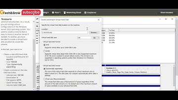Create and Mount a VHD 12 .7 .5 | TestOut
