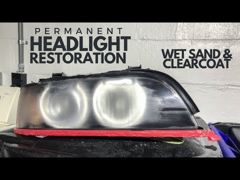 The PROPER Way to Refinish Headlights: E39 M5 - YouTube