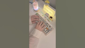 kailh spring switches on bakeneko65, link in bio, use "dango" for 5% off! #keyboard #typing #shorts