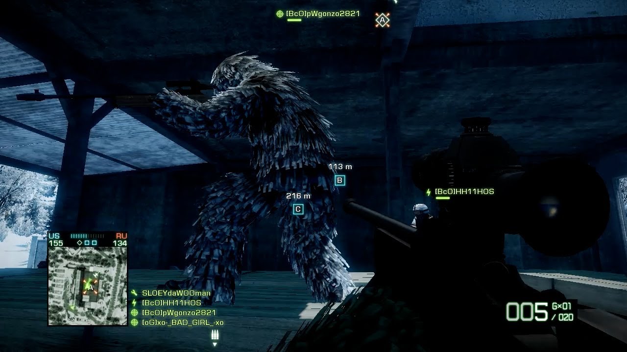 【4K】4x vs Normal Scope | BFBC2 Minitage [PS3] - YouTube