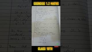 math class 10th chapter 1 real number 1.2 #mathsolutions #mathematics subscribe for more!!!