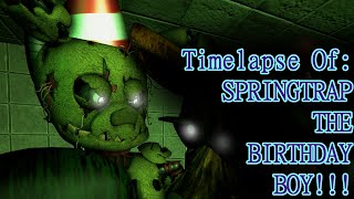 FNAF SFM Timelapse - SPRINGTRAP THE BIRTHDAY BOY! (FNAF 3 5th Anniversary Special)