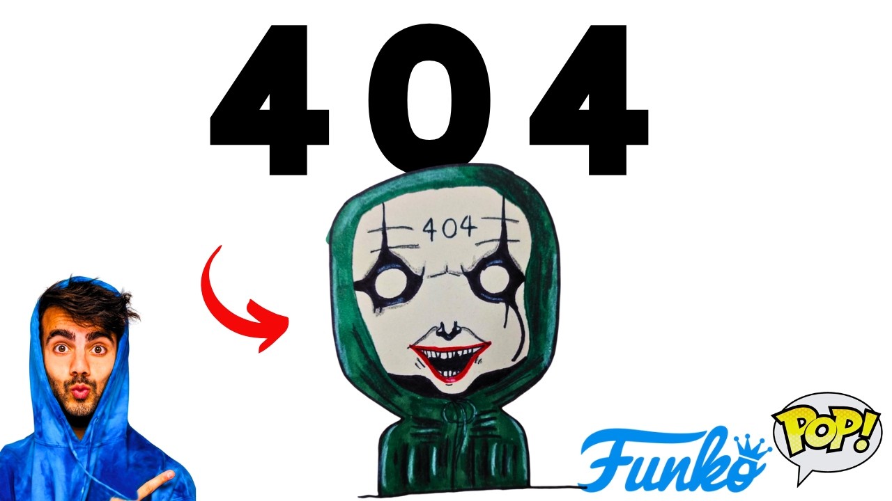 Como DIBUJAR al Nuevo PAYASO 404 Funko Pop (Fede Vigevani) How to DRAW 404 Clown