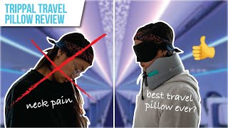 TripPal review: best comfortable travel neck pillow (Kickstarter) on flights, plane, train, car screenshot 5