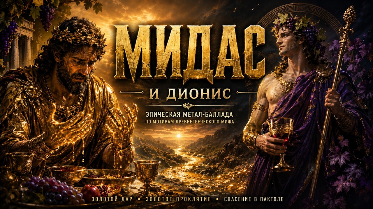 МИДАС и ДИОНИС | Эпическая Метал-Баллада по мотивам древнегреческого мифа | Сергей Белоцкий