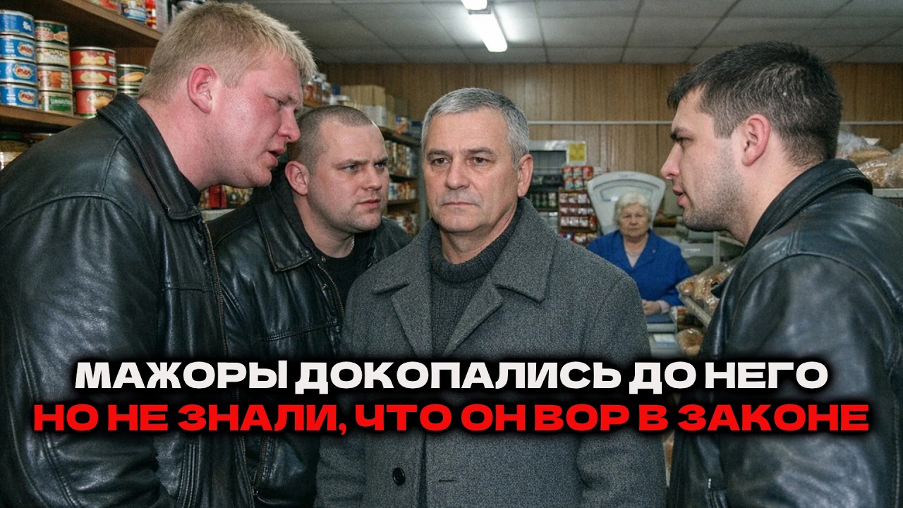 ПЬЯНЫЕ МАЖОРЫ напали на мужика в магазине... Но не знали, что он — ВОР В ЗАКОНЕ