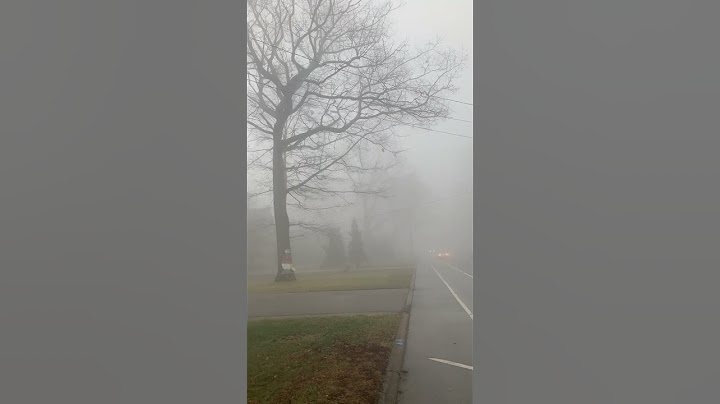 Amazing fog during winter in Canada