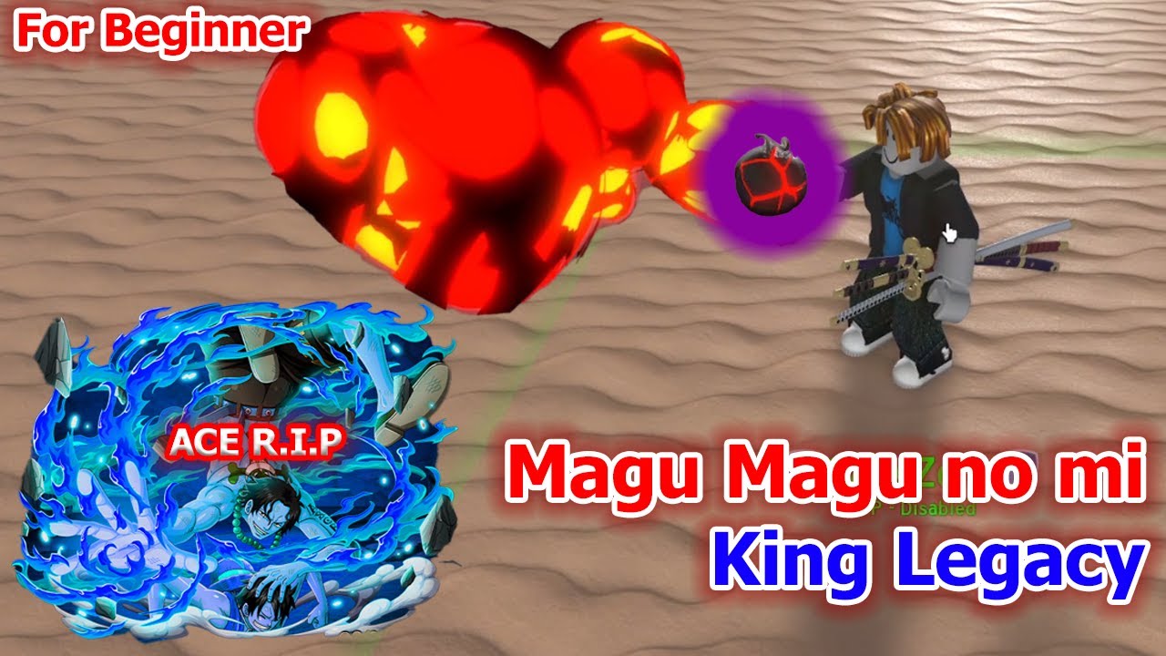 Revamped (Magma) Magu-Magu no mi showcase! (King Legacy) 