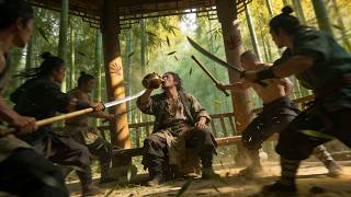 All martial arts schools attack drunkard, he's a master, one move dominates!