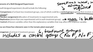 4.2 #2 Tomato Plant Experiment--Elements of a Well Designed Experiment