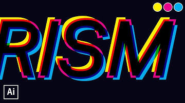 How to Make Editable Prism Text Effect with Flatten Transparency in Illustrator