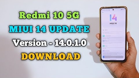 Redmi 10 5G Miui 14 ( Android 13 ) Global Stable Update Version - 14.0.2.0 Download ⚡⚡