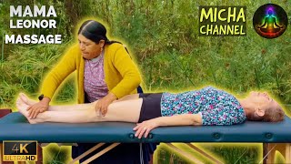 Full body massage and energy cleansing with ASMR sounds by Mama Leonor for sleep