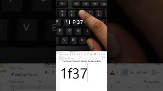 How to insert Win Glass in MS Word using shortcut key