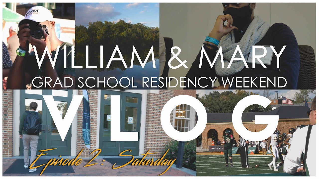 William & Mary Grad School VLOG! Marketing Residency Matoaka
