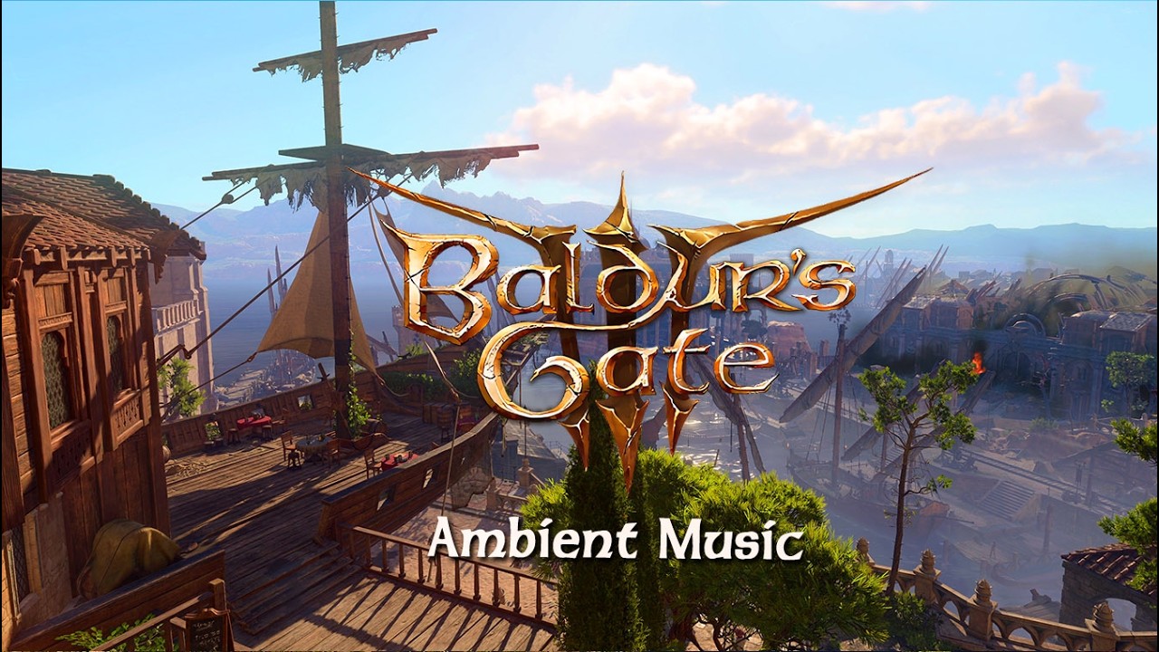 Baldur's Gate 3 Relaxing Music & Ambience With City Ambient