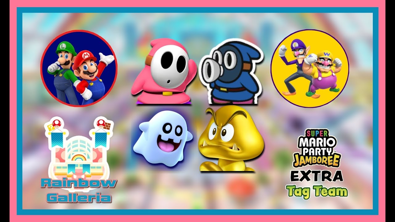 Super Mario Party JAMBOREE (EXTRA) -  Rainbow Galleria (Tag Team) #marioparty #shopping #switch2
